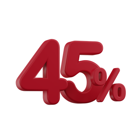 Rabatt 45%  3D Icon