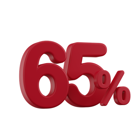 Rabatt 65%  3D Icon