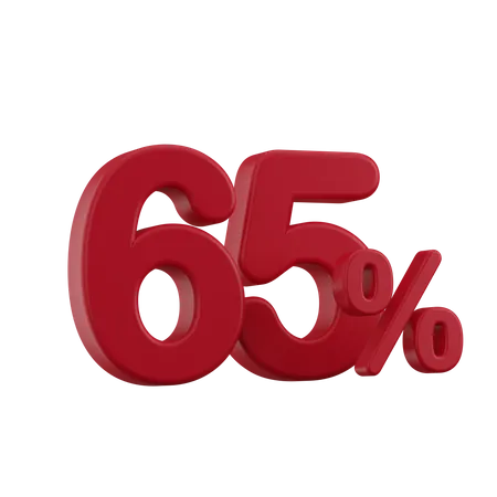 Rabatt 65%  3D Icon