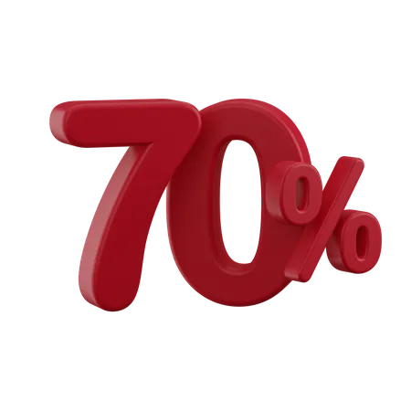 Rabatt 70%  3D Icon