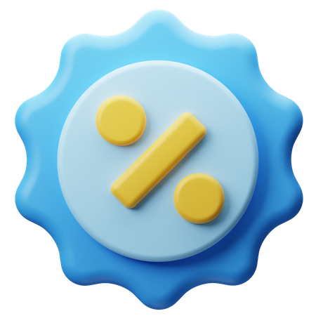 Rabattabzeichen  3D Icon