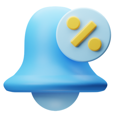 Rabattbenachrichtigung  3D Icon