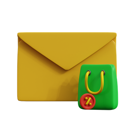 Rabatt-E-Mail  3D Icon