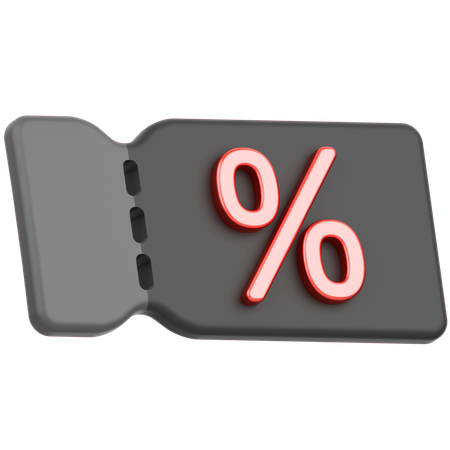 Rabatt-Gutschein  3D Icon