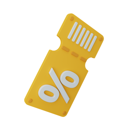 Rabatt-Gutschein  3D Icon