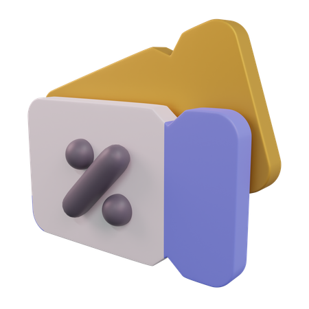 Rabatt-Gutschein  3D Icon
