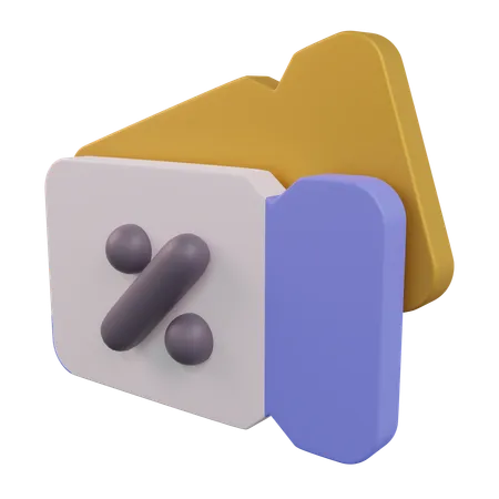 Rabatt-Gutschein  3D Icon