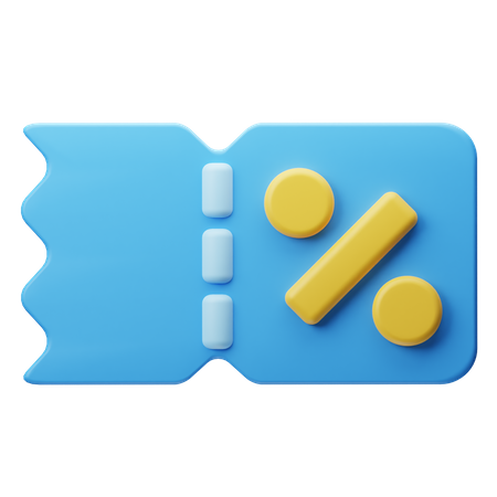 Rabatt-Gutschein  3D Icon