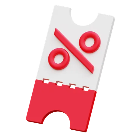 Rabatt-Gutschein  3D Icon