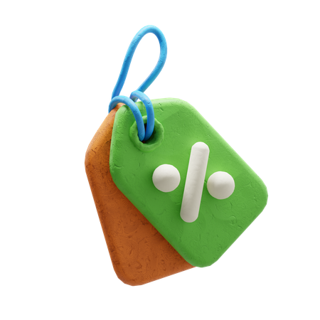 Rabatt-Tag  3D Icon