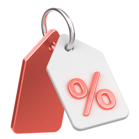 Rabatt-Tag  3D Icon