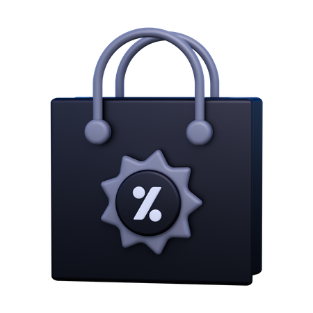 Rabatt tasche  3D Icon