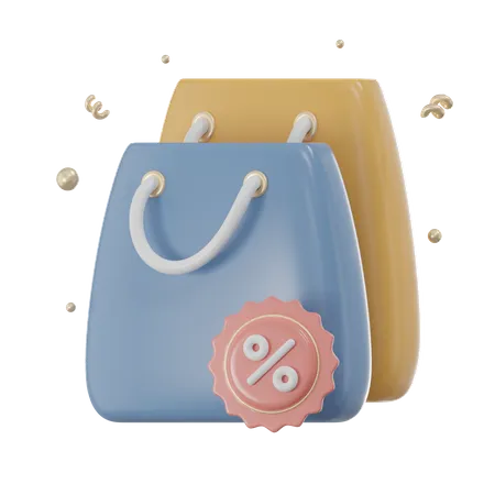 Rabatt tasche  3D Icon