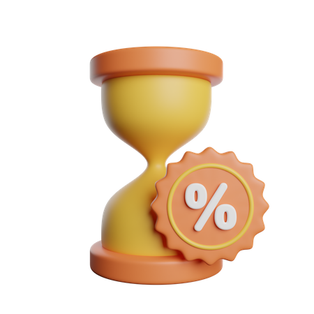 Rabatt-Timer  3D Icon
