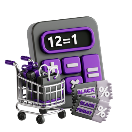 Rabattberechnung  3D Icon