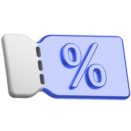 Rabatt-Gutschein  3D Icon