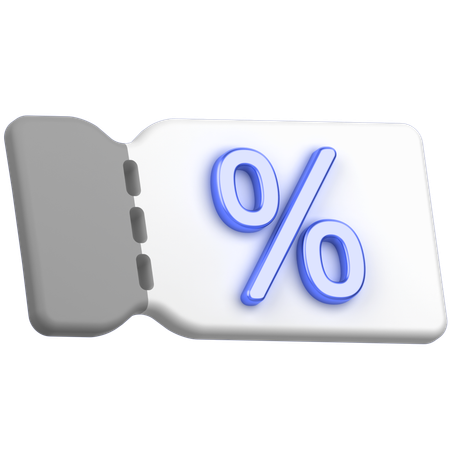 Rabatt-Gutschein  3D Icon