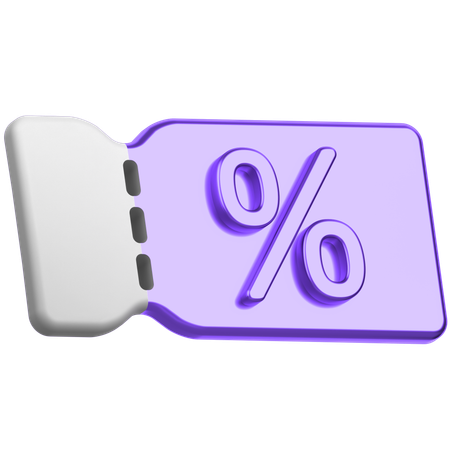 Rabatt-Gutschein  3D Icon