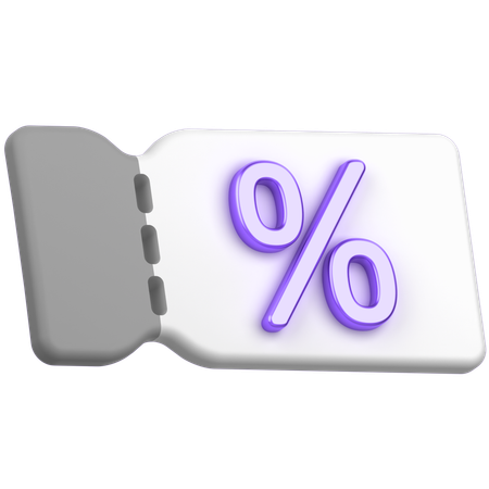Rabatt-Gutschein  3D Icon