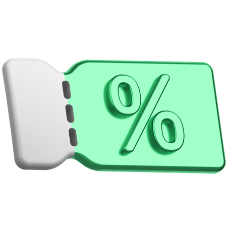 Rabatt-Gutschein  3D Icon