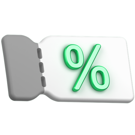 Rabatt-Gutschein  3D Icon