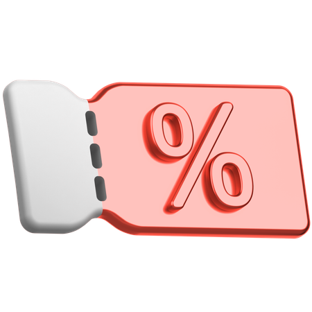Rabatt-Gutschein  3D Icon