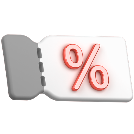Rabatt-Gutschein  3D Icon