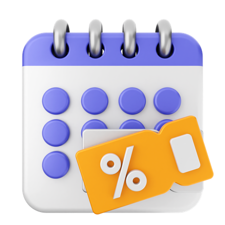 Rabattkalender  3D Icon