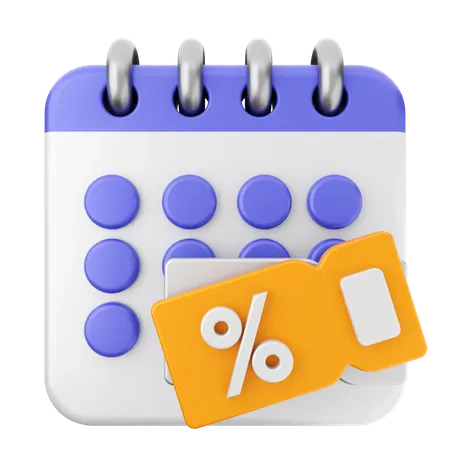 Rabattkalender  3D Icon