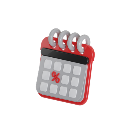 Rabattkalender  3D Icon