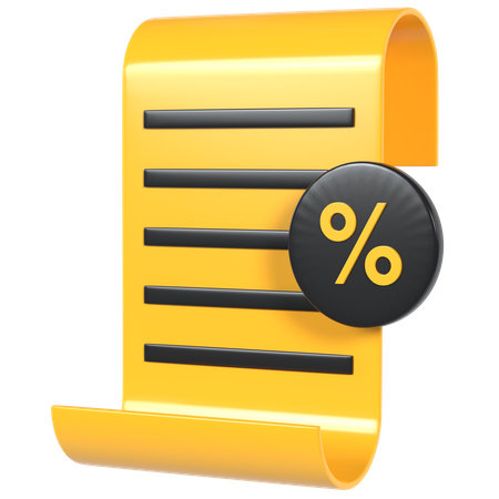 Rabattrechnung  3D Icon