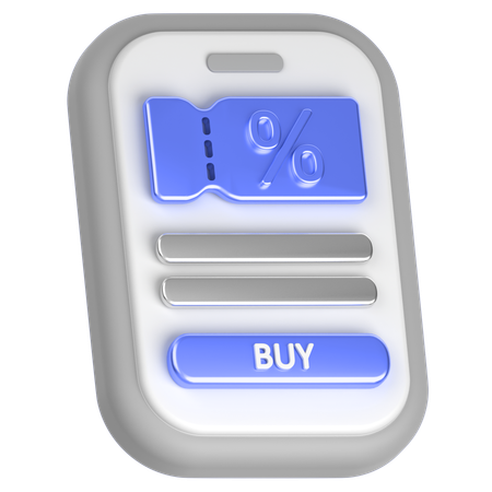 Ermäßigtes Ticket  3D Icon