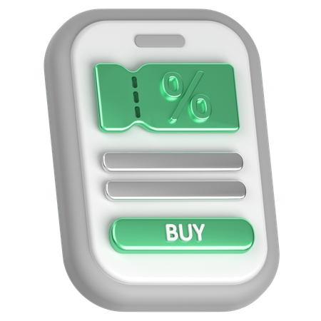 Ermäßigtes Ticket  3D Icon