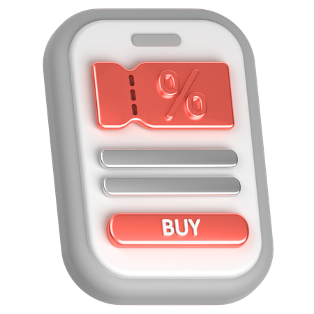 Ermäßigtes Ticket  3D Icon