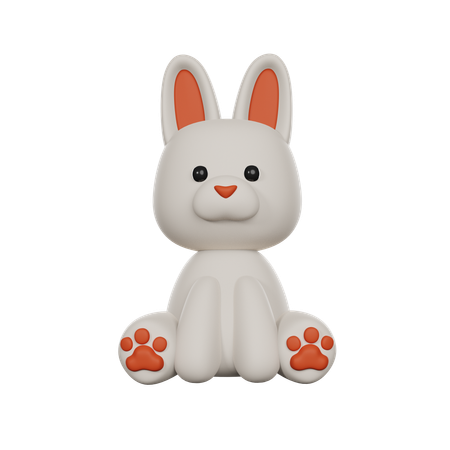 Rabbit  3D Icon