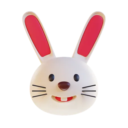 3 D Rabbit Illustration 3D Icon