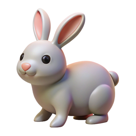 Rabbit  3D Icon