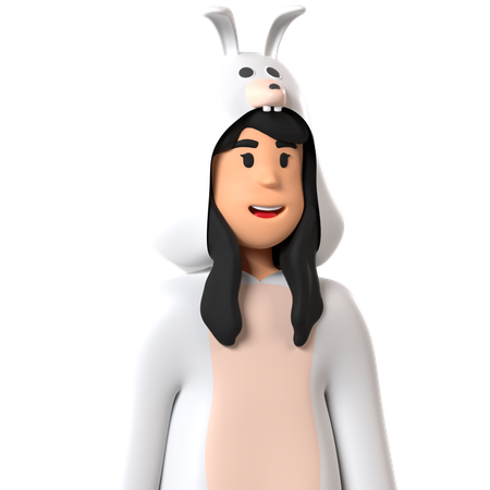 Rabbit  3D Icon