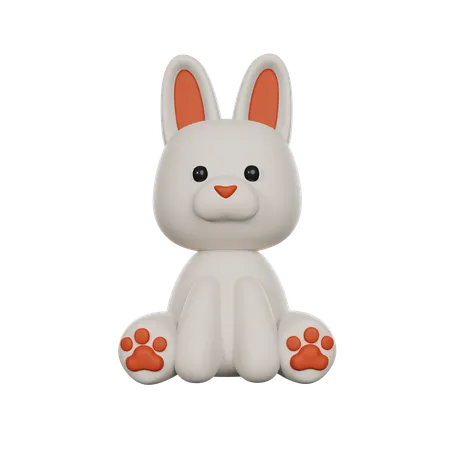 Rabbit  3D Icon