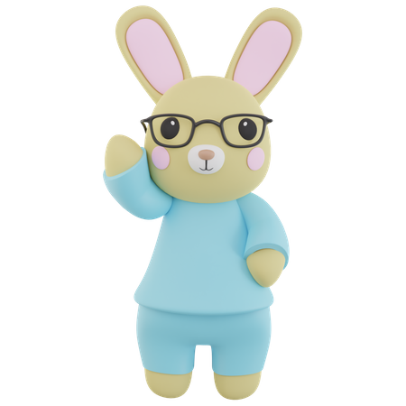 Rabbit  3D Icon