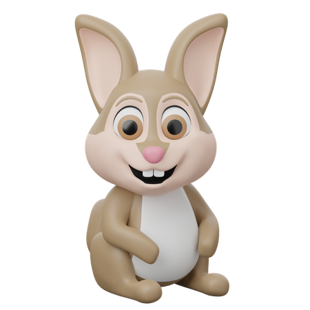 Rabbit  3D Icon