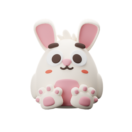 Rabbit  3D Icon