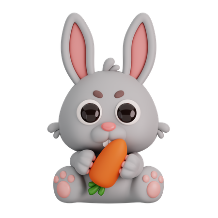 Rabbit  3D Icon