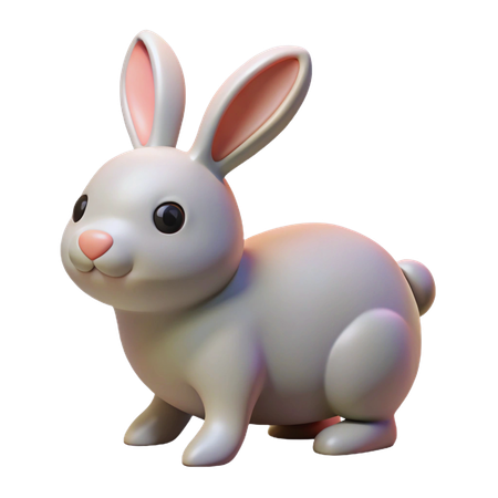 Rabbit  3D Icon