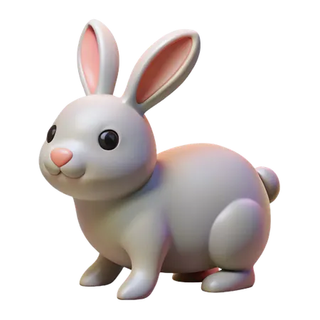 Rabbit  3D Icon