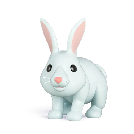 Rabbit  3D Icon