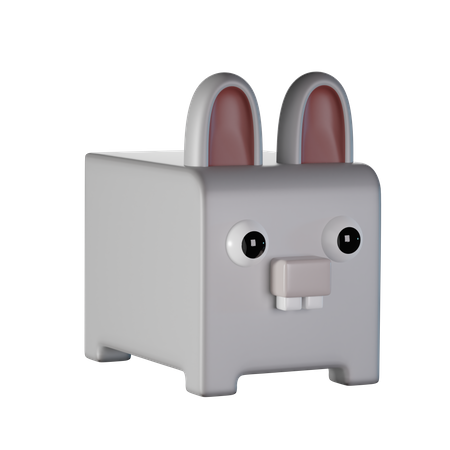 Rabbit  3D Icon