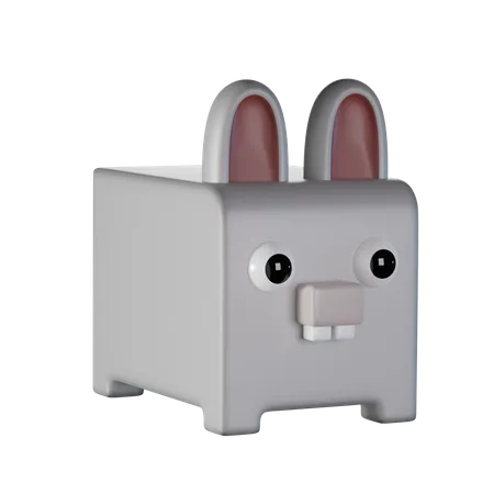 Rabbit  3D Icon