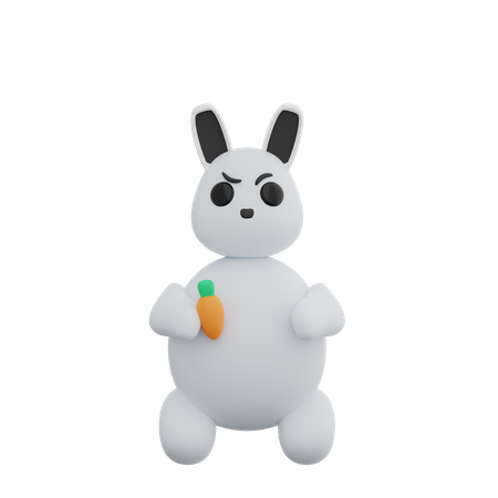 Rabbit  3D Illustration