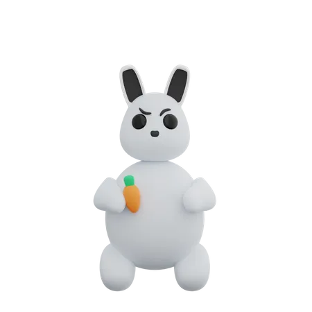 Rabbit  3D Illustration